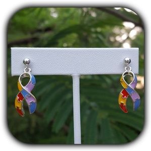 •NEW•Autism Ribbon Support Earrings 🎗️